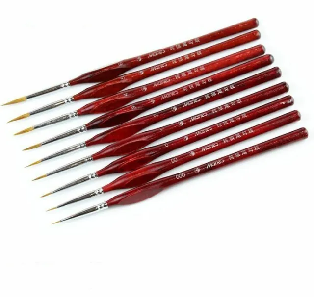 Art Nail Paintings Drawing Brushes Professional Sable Hairs Pen Seven Pieces Set