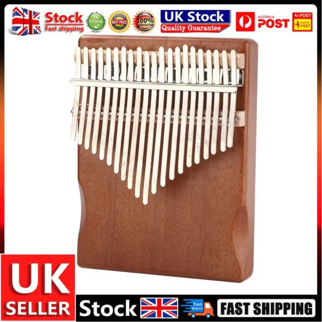 21 Key Kalimba Musical Instrument Mahogany Wood Thumb Finger Piano (Retro) UK
