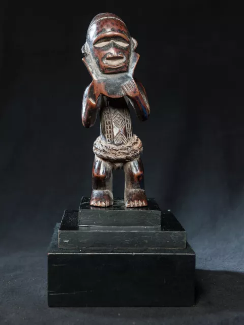 Bembe Male Ancestor Statue, D.R. Congo, Zambia, African Tribal Sculpture