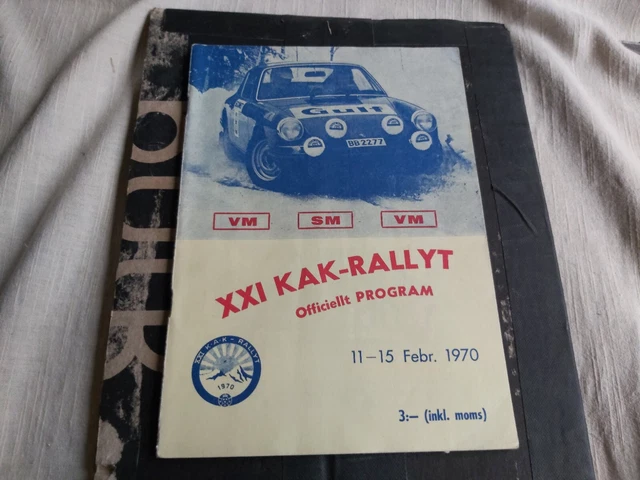 Programma Motor Sport Le Auto Da Rally Svedesi Kak 1970