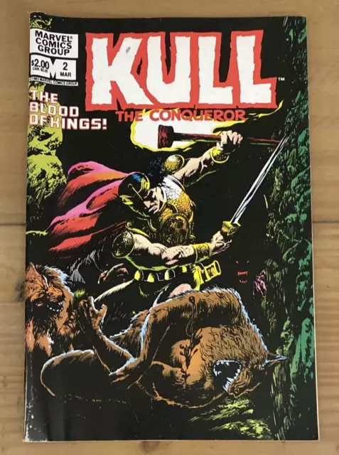 Kull The Conqueror #2 Mar 1983 Marvel Comics Group Newsstand Vintage Comic Book