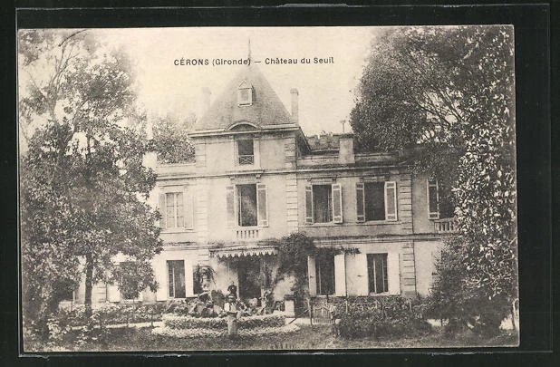 CPA Cerons, Chateau du Seuil 1922