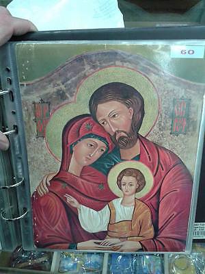 1 STAMPA 26x20 CM madonna maria sacro cuore su cartoncino photos on cardboard 