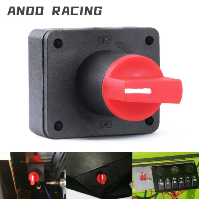 12V/24V 100A Car Battery Isolator Disconnect RV Cut Off Switch For RV Car Boat