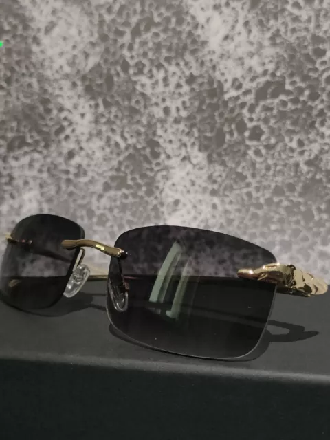 Occhiali da Sole Mezza Montatura/Rimless Sunglasses (Cartier lookalike)