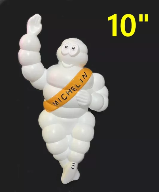 Figura de 10" Michelin hombre muñeca Bibendum camión neumático de colección decorado amarillo alto