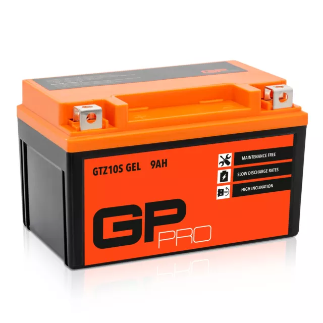 Batterie 12V 9Ah GEL GP-PRO GTZ10S Motorrad ähnl. YTZ10S YTZ10-S YTZ10-BS 50922