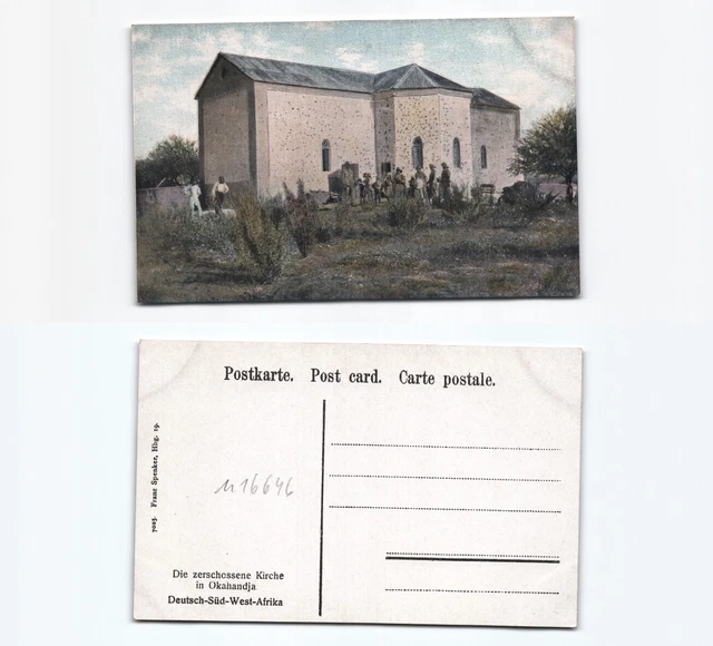 (n16646)   Ansichtskarte Okahandja Kirche Deutschsüdwestafrika, ungebraucht