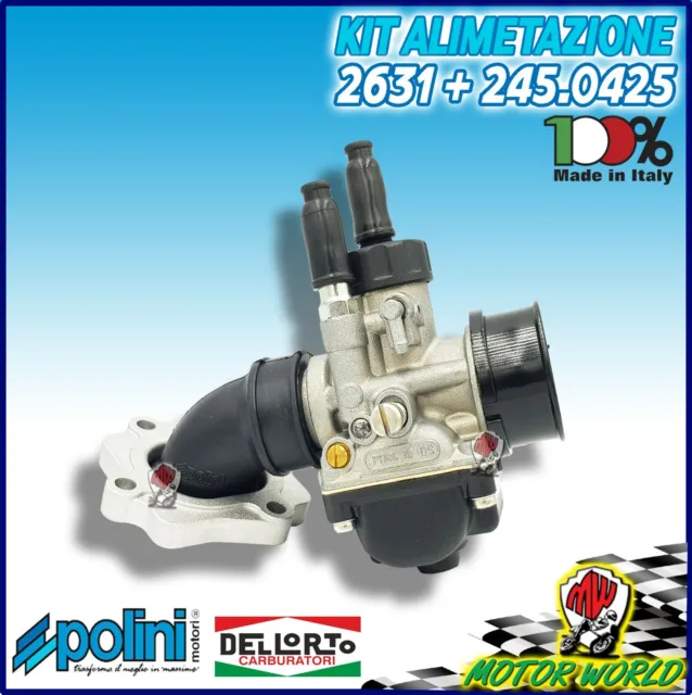 Carburatore Phbg 19 Dell'orto + Collettore Polini Aeon Cobra 50