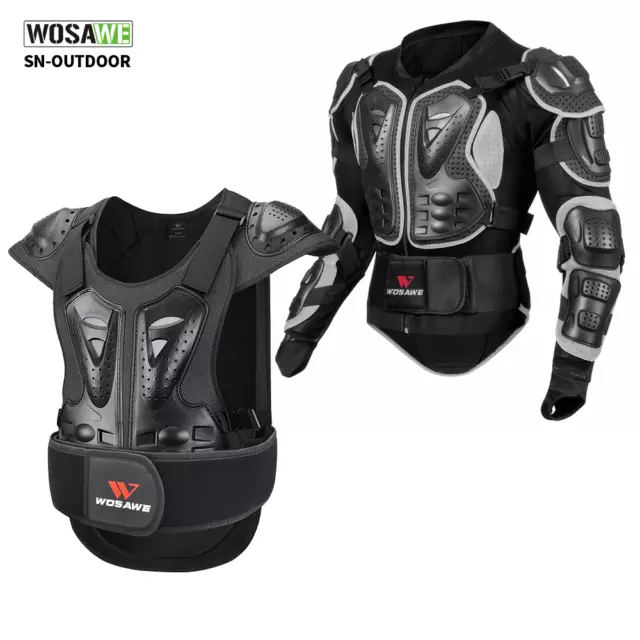 Protektoren Jacke Weste Brustschutz Rückenschut Racing Schutz Weste MTB Motorrad