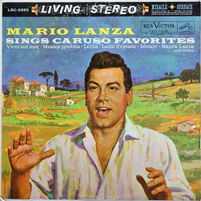 Opera - Mario Lanza Sings Caruso Favorites - US 1st. 1960 Cover/Vinyl VG+/VG+