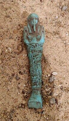 ANCIENT EGYPTIAN ANTIQUES USHABTI SHABTI With HIEROGLYPHICS Servant King BC