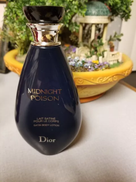  Womens Christian Dior Midnight Poison Lotion Nwob Rare 6.8 Oz
