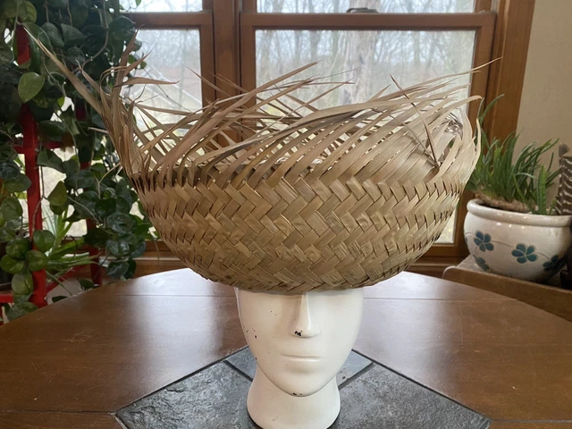 Handmade BEACH COMBER Tropical STRAW HAT Beach Party Unisex