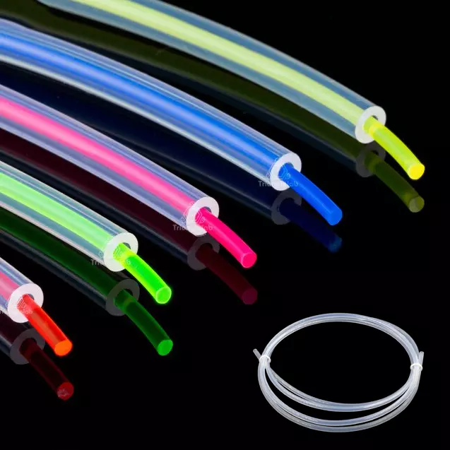 TRANSPARENT TUBE TUYAU TEFLON PTFE ID 2mm OD 4mm FILAMENT 1.75mm IMPRIMANTE 3D