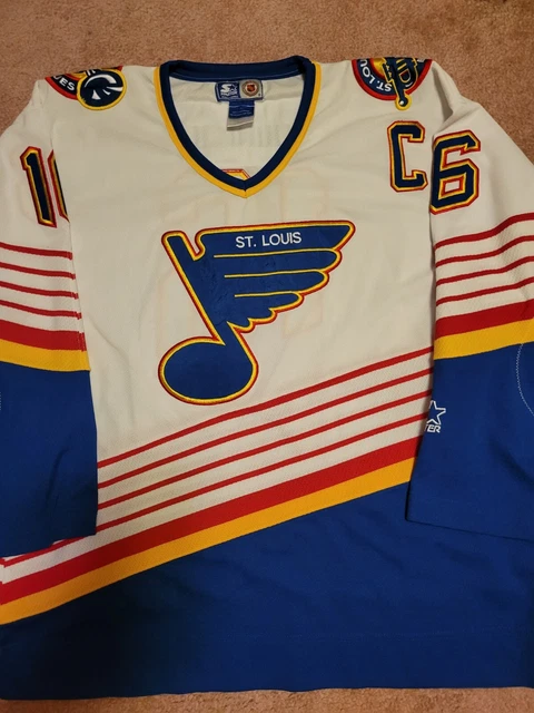 St Louis Blues Jersey Mens Starter fashion Retro black NHL Hockey Jersey L