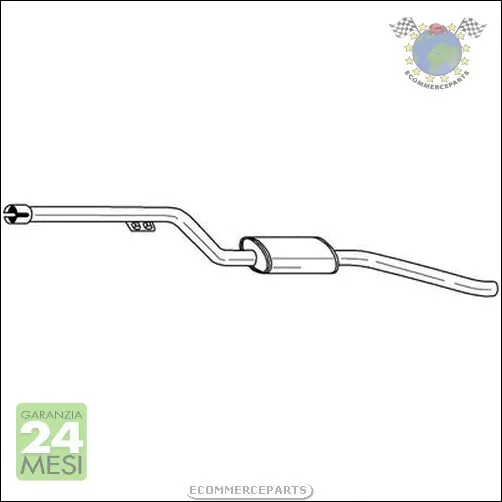 Silenziatore Marmitta Centrale Sigam per BMW 3 E93 320 E92 E91 318 E90 316