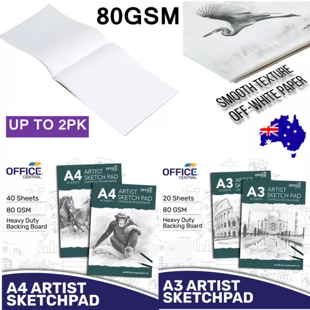 A3 A4 Watercolour Paper Art Artist Sketchbook Pad Journal Drawing Painting Craft