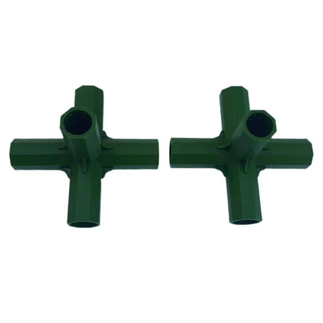 6 Raccordi A Gomito 5 Vie Per Tubi PVC 3/4'' – Giunti Angolari Per Serra, Telaio Giardino E Scaffalature Fai Da Te - 2