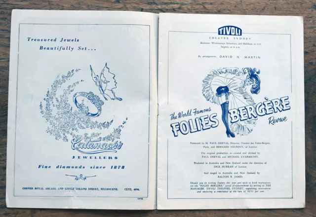 OLD PROGRAMME Tivoli Theatre Melbourne nd.c.1951 The Tommy Trinder Show 2