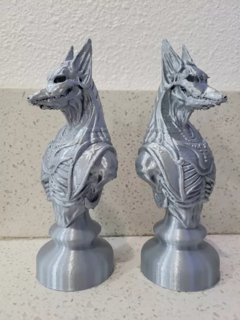 3D Printed Anubis Ancient Egypt Egyptian Statue Figurine Sculpture(Pair)