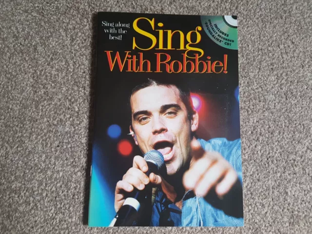 Sing With Robbie Williams Paperback Songbook With CD