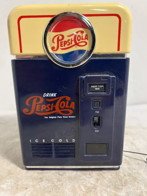 Vintage Pepsi Am/Fm Transistor Radio Vending Machine Works