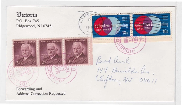 TurtlesTradingPost- New Jersey- Ridgewood, NJ 1983- Red Dot Hand Cancel
