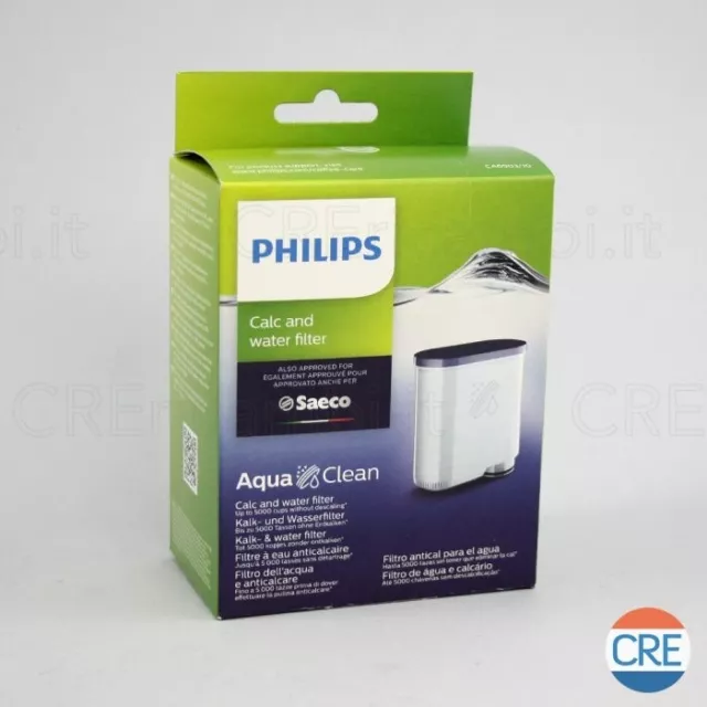 SAECO PHILIPS Filtro Acqua Anticalcare AQUA CLEAN Macchina Caffè Incanto Intelia