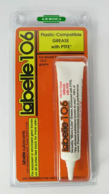 BNIB Labelle 106 Grease With PTFE For G O OO N & Z Gauge Locos 16.5g