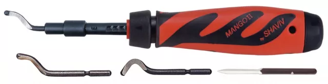 Shaviv 90121 Mango II Deburring&Scraping Multi-Set E-1W/the "Mango II Handle"