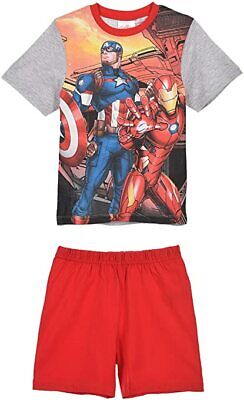 Completo Avengers Set T-Shirt Maglia a Maniche Corte e Pantaloncini Bambino