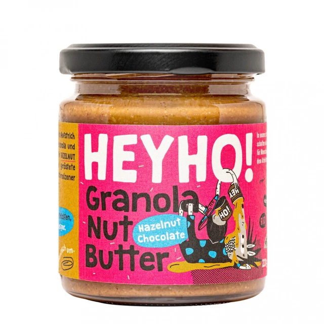(31,77€/1kg) BURRO DI NOCI DI GRANOLA HEYHO - Cioccolato alla nocciola 220g Bio