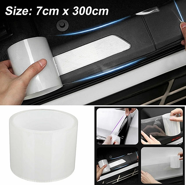 7CM Protector Sill Scuff Cover Car Door Plate Sticker Anti Scratch Bumper Strip