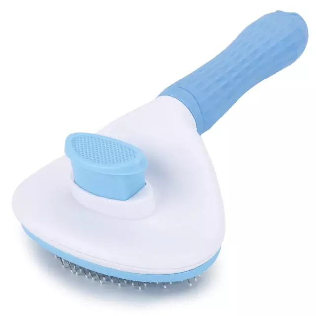 Self Cleaning Slicker Brush, Dog Cat Bunny Pet Grooming Shedding Brush - Easy...