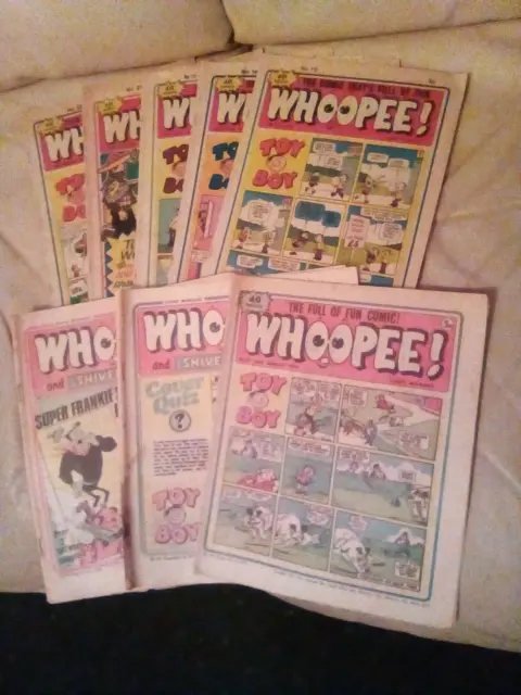 Whoopee comic Joblot X 8 From 1970’s Vintage Comics Bundles