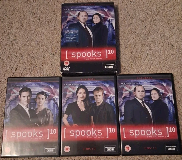 RARE! OOP! SPOOKS - Final Series 10 - Complete (DVD, 2011, 3-Disc