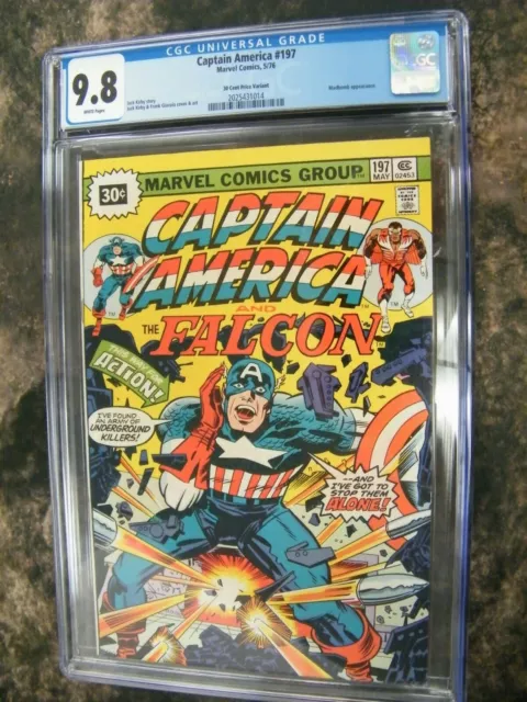 Captain America #197 30 cent price variant CGC 9.8 HIGHEST GRADED!