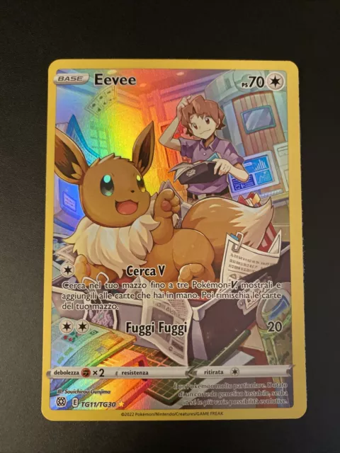 Pokemon ita near mint Eevee Tg11/tg30 Astri Lucenti