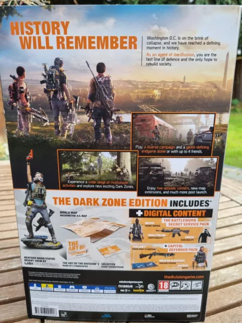 Tom Clancys The Division 2 Dark Zone Collectors Edition per regione PS4 gratuito NUOVO 2