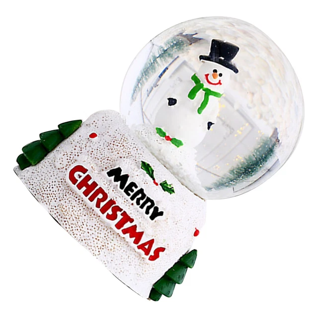 (Schneemann Klein) Weihnachten Leuchtende Kristallkugel Warmes Ambiente