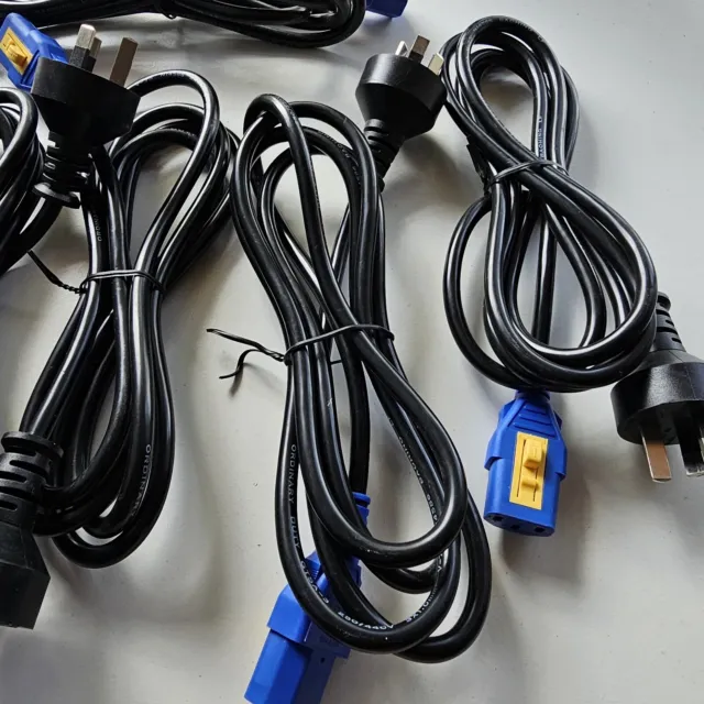 QSC JBL Lockable Power Cord Lead Cable 3 Pin Australian Plug IEC-C13 250V 10A 2M