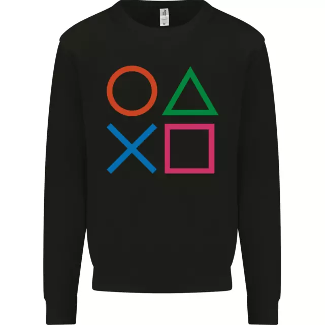 Arcade Game Console Buttons Gaming Gamer Mens Sweatshirt Jumper