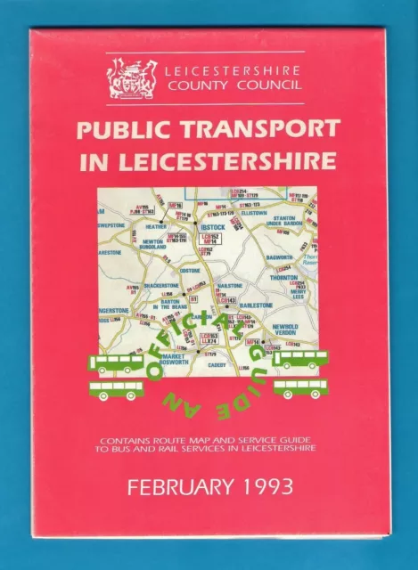 BUS ROUTE MAP & Frequency Guide ~ Leicestershire County Council ...