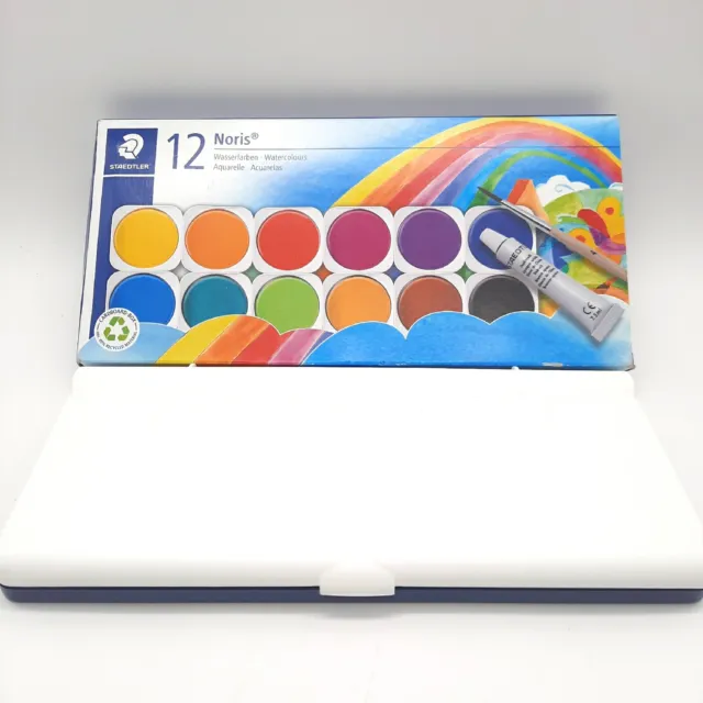 Staedtler Noris Club 888 NC12 Aquarellfarben Tabletten Box Ausmalen Kreativität