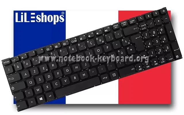 Clavier AZERTY Français Original Pour Ordinateur Portable ASUS - Référence MP-11N76F0-920W - Neuf
