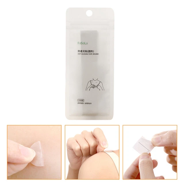 200 pegatinas antiluz ropa de cinta transparente de doble cara transparente para mascotas