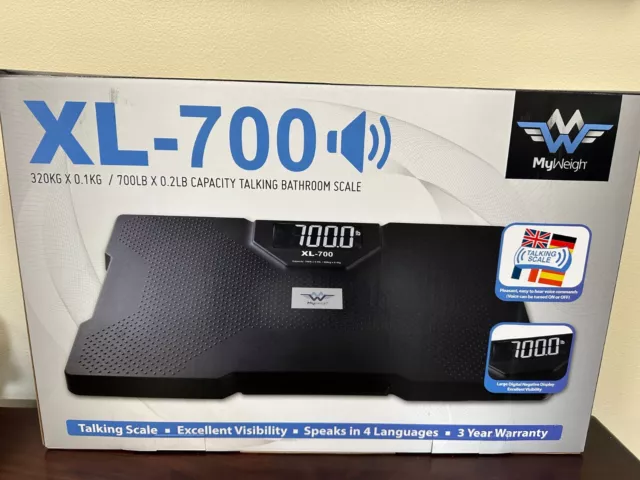 My Weigh Xl-700 Talking Bathroom Scale 700 Lb 320kg NEW in BOX