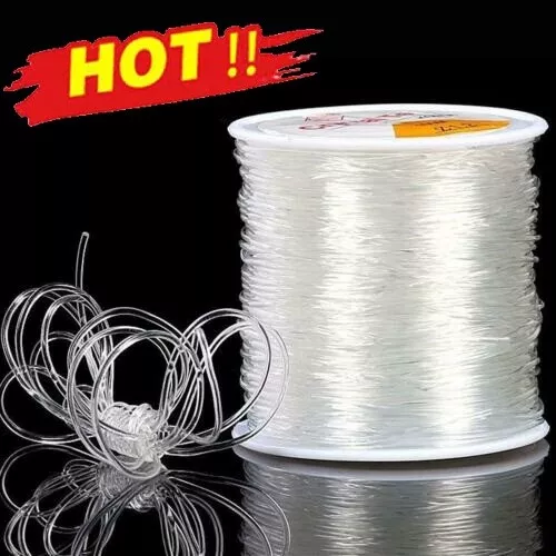 05~1mm Craft Elastic Stretch Round Beading Cord String Rope Bead String 100M