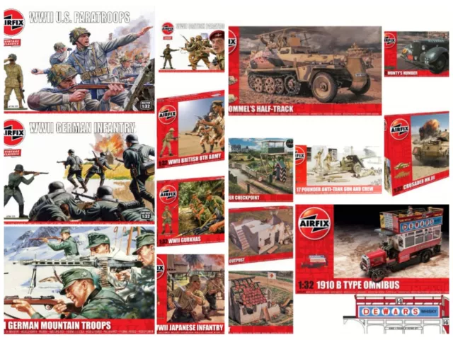 Airfix 1/32 Military Figures Vehicle Building New Plastic Model Kit Figure 1 32